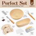 Perfect set of baking tools included in ABIOTO's Complete Sourdough Bread Making Kit, showcasing a variety of essential tools for bread making.