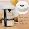 Step-by-step process of using the Essential Sourdough Bread Making Kit for beginners to create delicious bread.