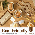 ABIOTO Artisan+ Sourdough Combo Kit with Proofing Baskets, 34oz Starter Jar, Baking Mat, Slings & Bread Tools - Abioto Baking