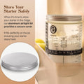 ABIOTO Sourdough Starter Kit with Glass Jar, Spatula, Covers & Thermometer Strips - Perfect for Bakers - Abioto Baking
