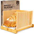 Adjustable Bread Slicer for Homemade Bread - 2024 Design with Compact Storage & Even Cuts - Abioto Baking