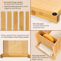 Adjustable Bread Slicer for Homemade Bread - 2024 Design with Compact Storage & Even Cuts - Abioto Baking