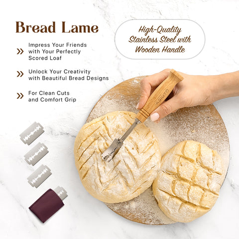 Basic Bread Baking Kit (10" Round Banneton) - Abioto Baking