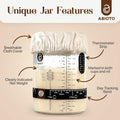 Complete Sourdough Bread Making Kit with 10" Round & 11" Oval Bannetons and 40oz Starter Jar - Abioto Baking
