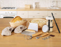 Enhanced Sourdough Bread Making Kit with 10” Round & 11” Oval Bannetons and 24 oz Starter Jar – Premium Proofing & Starter Set - Abioto Baking