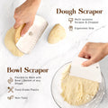 Enhanced Sourdough Bread Making Kit with 10” Round & 11” Oval Bannetons and 34 oz Starter Jar – Premium Artisan Proofing & Starter Kit - Abioto Baking