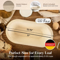 Oval Bread Proofing Basket for Sourdough - Non - Stick Wood Pulp Design - Abioto Baking